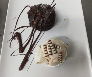 Coulant de Chocolate y Helado
